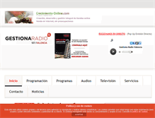 Tablet Screenshot of gestionaradiovalencia.com